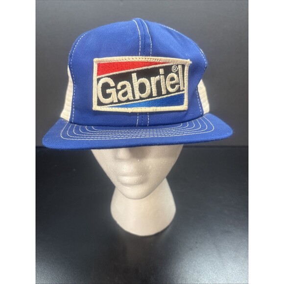 Vintage Gabriel Stripes Snapback Trucker Hat - Picture 1 of 6